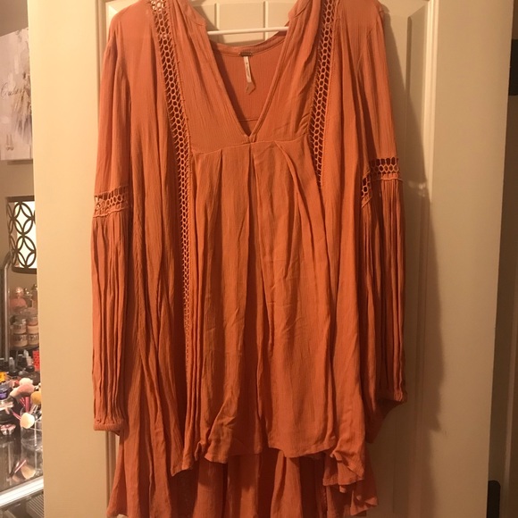 Free people just the two of us tunic in salmon. - Picture 2 of 3